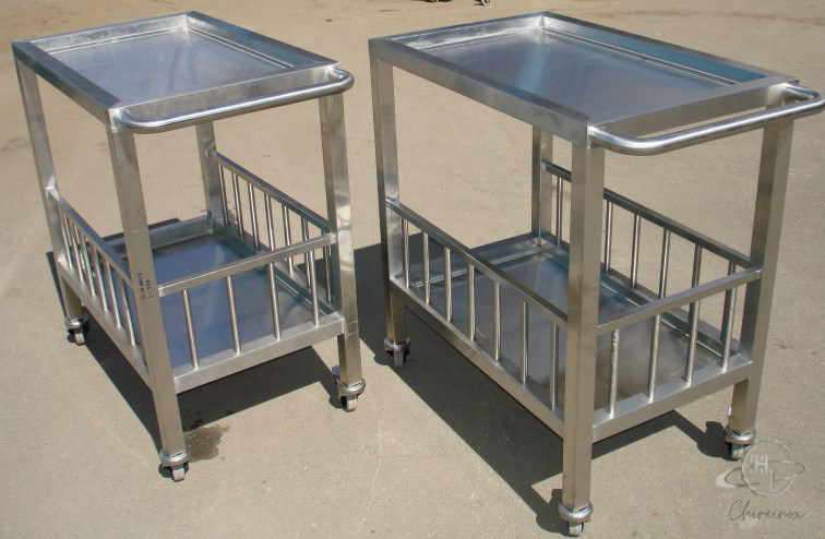 Carro de Servicio con Canastilla Móvil